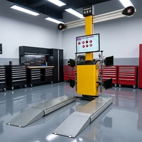 Machine d'alignement des roues Hongtech à vendre ascenseur de voiture hydraulique à quatre poteaux et équipement d'alignement automobile 3d avec librement Databa