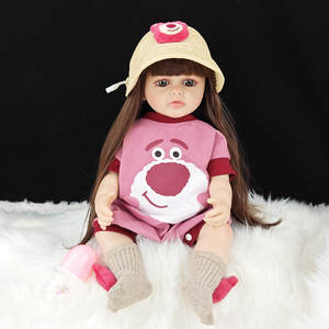 Bonecas Carrinhos De Bebê De Pelúcia Brinquedos Meninas Bar Bie Boneca Soft Reborn Casa Diy Silicone Anjo Reborn Boneca Passatempo Cavalo - Product Image 2