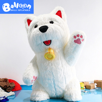 Modèle gonflable personnalisé de West Highland White Terrier, accessoire gonflable de dessin animé sur mesure pour la décoration d'événements