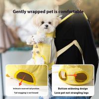 Sac de poitrine portable pour chien chat, petit sac à dos pour animal de compagnie pour la sortie, vente en gros printemps été transporteur léger pour animaux de compagnie avec sangle réglable