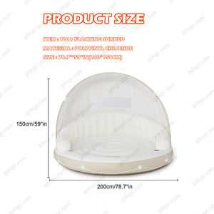 Chaise longue flottante de luxe en <span class=keywords><strong>PVC</strong></span> pour piscine Marni Chaise longue flottante ombragée Chaises longues et lits de jour gonflables - Product Image 6