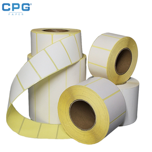 Étiquettes thermiques directes, étiquettes d'expédition, autocollants, étiquettes à code-barres en rouleau, autocollants adhésifs haute sensibilité pour entrepôt, expédition et emballage - Product Image 1