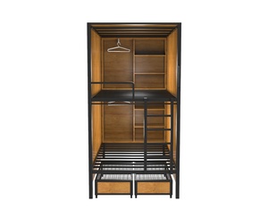 Nouveau lit-capsule insonorisé pour auberge, capsule de sommeil, lit d'hôtel, lit d'école, mobilier d'hôtel, lit superposé en fer, lit en métal moderne, 10 ensembles - Product Image 4