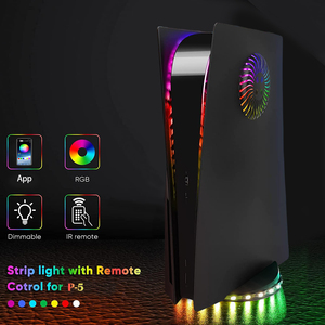 Tira de luces LED 2 en 1 para <span class=keywords><strong>PS5</strong></span>, sincronización de música RGB con cambio de Color, Control remoto por aplicación de teléfono, efecto de carrera RGB 5050 - Product Image 4