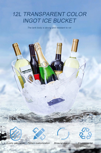 Bia Mát Uống Chai Rượu Mát Retro Rõ Ràng Ngoài Trời Đảng Xô Xô Xô Nước Đá Nước Giải Khát Bồn Xách Tay Làm Mát Tùy Chỉnh Xô - Product Image 4