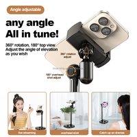 Support de téléphone portable réglable et personnalisable en acier, rétractable, étanche, pour diffusion en direct sur table