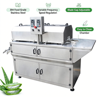 Machine à peler l'aloe vera de qualité industrielle, machine à laver et à peler l'aloe vera