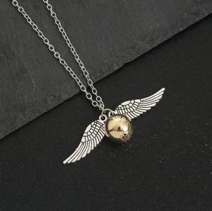 Reliques <span class=keywords><strong>de</strong></span> <span class=keywords><strong>la</strong></span> <span class=keywords><strong>mort</strong></span> Snitch collier en or classique volant voleur ailes lien chaîne en gros bijoux cadeau en alliage <span class=keywords><strong>de</strong></span> Zinc forme <span class=keywords><strong>de</strong></span> <span class=keywords><strong>papillon</strong></span> - Product Image 3