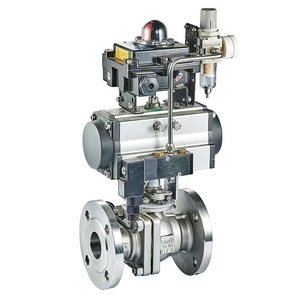 Vanne à boisseau sphérique pneumatique Q641F en acier inoxydable 304 CF8 DN50 pour gaz, à brides, 1 pouce, OEM - Product Image 1