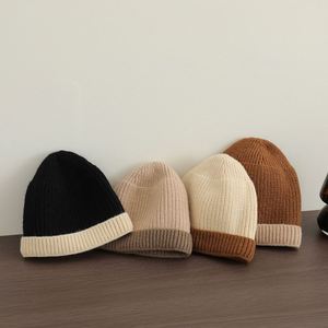 Custom 2-6Y Winter Cotton Skull Cap Baby Double Layer <b>Fleece</b> Lining Kids Designer <b>Beanie</b> - Product Image 1