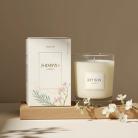 JOYBOX Personalizza Scatole Regalo per Candele in Cartone Avorio Rettangolare Uniche, con Laminazione Lucida/Opaca, Goffratura e Verniciatura