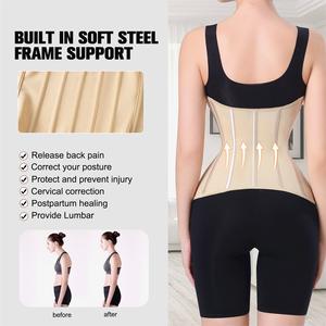 제조업체 사용자 정의 배 컨트롤 허리 트레이너 셰이퍼 9 스틸 뼈 라텍스 코르셋 콜롬비아 쉐이핑 모래 시계 거들 여성용 - Product Image 5
