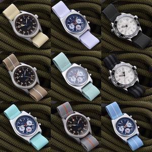 JUELONG tali jam tangan cepat, 41 warna pelepasan cepat 18mm 20mm 22mm tali jam <span class=keywords><strong>Loop</strong></span> elastis - Product Image 6