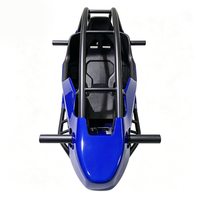 Новый одноместный пилотируемый электрический/VTOL летательный аппарат на батарейках, легкий, из углеродного волокна, с дистанционным управлением, роторный, с поворотными крыльями