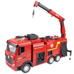 Camion de pompiers RC Huina 1362 1/18 9CH en alliage avec éclairage, télécommande, fonction de pulvérisation d'eau, jouet - Product Image 3
