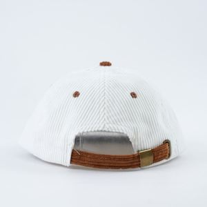Gorra Snapback Personalizada de Tela de Pana, Gorra de 6 Paneles Sin Estructura, Gorra de Moda, Personalización de Logotipo, Gorra Bicolor Marrón - Product Image 5