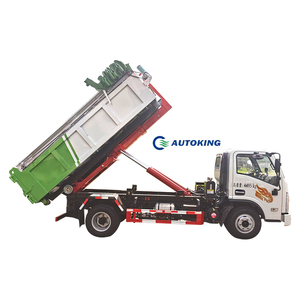 Howo crochet ascenseur camion à ordures 5 tonnes véhicule de collecte des déchets grappler bras camions à ordures 4*2 recyclage camions à ordures Offre Spéciale - Product Image 2