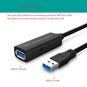Cable de Extensión <span class=keywords><strong>USB</strong></span> <span class=keywords><strong>3.0</strong></span> Negro de Alta Calidad de 15 m con IC RTS5411 en Existencia - Product Image 6