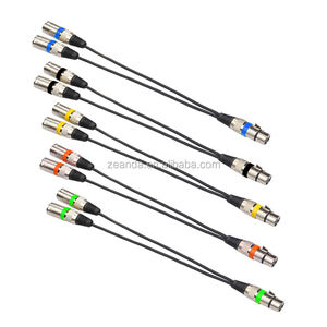 Câble audio XLR 3 broches de haute qualité 2-en-1 prise femelle 2 fils prise mâle conducteur en cuivre PVC PE isolation pour microphone marin - Product Image 6