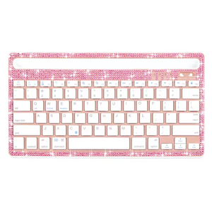 Glitter Diamante Teclado Mecânico para iPad <span class=keywords><strong>iPhone</strong></span> IOS Tablet Computador Android Wireless Gaming Recarregável Universal Key Board - Product Image 2