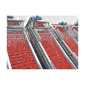 Mesin Pembuat Saus Tomat, Mesin Pengolah Saus, Puree Tomat, Jalur Pencampur Pasta Tanaman