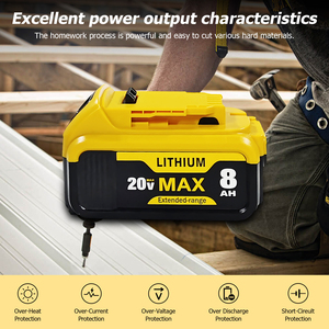<span class=keywords><strong>Batteria</strong></span> di Ricambio da 8000mAh, Capacità <span class=keywords><strong>Massima</strong></span> 20V, <span class=keywords><strong>Batteria</strong></span> per Trapano Senza Fili - Product Image 3