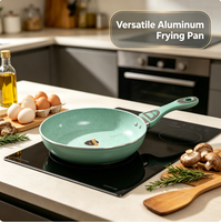 Ensemble de casseroles modernes en aluminium antiadhésif de 24 cm, pot à soupe et à ragoût antiadhésif, casseroles multifonctionnelles pour la maison, économiques