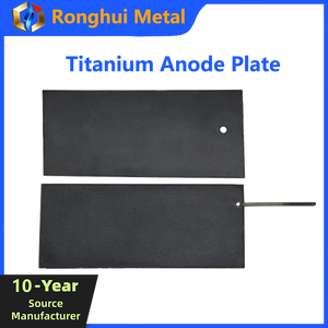 Plaque d'anode en titane plaqué <span class=keywords><strong>platine</strong></span> pour électrolyse, placage au chrome dur, placage à l'or, avec forme personnalisée - Product Image 1
