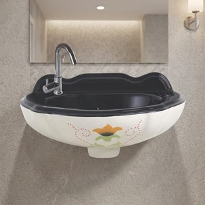 Luxury Rectangular Ceramic Wall Hung Wash Basin European Bathroom Hand Wash Sink for Hotel Projects Wholesale - Product Image 5