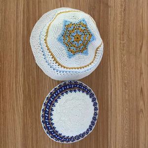 Kippa — chapeau personnalisé en coton, <span class=keywords><strong>tricot</strong></span>é, au Crochet, pour l'été - Product Image 3
