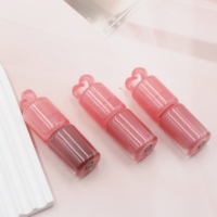 Gloss à lèvres hydratant végétalien de haute qualité, marque privée, fini mat, rouge à lèvres liquide longue durée, tubes de gloss brillants en forme de cœur