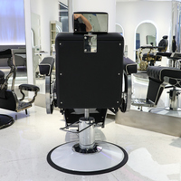 JUESHI Salon de coiffure vintage professionnel meubles de salon de coiffure durables brun blanc or vert gris lavage barbier