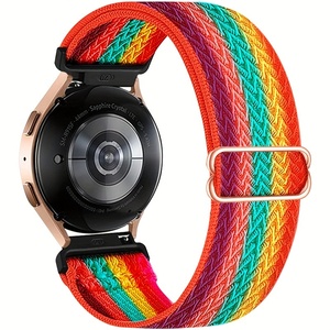 20mm 22mm elastico Sport traspirante braccialetti in Nylon per orologi Galaxy <span class=keywords><strong>Watch</strong></span> 7/6/5/4 <span class=keywords><strong>Samsung</strong></span> <span class=keywords><strong>Watch</strong></span> 5 <span class=keywords><strong>Pro</strong></span> - Product Image 1