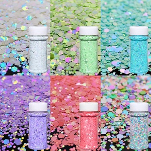 Glitter Chunky para Manualidades al por Mayor desde Almacén <span class=keywords><strong>de</strong></span> EE. UU., Sin Glitter Fino, 12 Unidades <span class=keywords><strong>de</strong></span> Envases <span class=keywords><strong>de</strong></span> 2oz, Glitter <span class=keywords><strong>de</strong></span> Primavera para Resina y Decoración DIY - Product Image 3