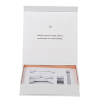 Boîte magnétique personnalisée avec logo, boîte cadeau rigide pour cosmétiques, boîte en papier de luxe avec insert en mousse EVA, boîtes d'emballage en carton