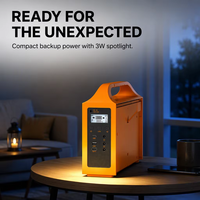 Station d'alimentation portable OEM Eg013Li 100W 76.8Wh LiFePO4 avec deux panneaux solaires intégrés MPPT pour le camping et les situations d'urgence