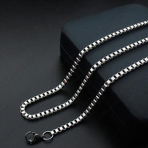 DAICY <span class=keywords><strong>pas</strong></span> <span class=keywords><strong>cher</strong></span> en gros Simple mode différentes tailles pour la fabrication de bijoux <span class=keywords><strong>gourmette</strong></span> en acier inoxydable boîte chaîne - Product Image 4