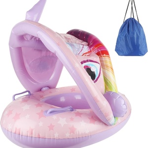 Piscina Inflable de PVC Económica para Niños con Mini Bote de Remos y Bicicleta Acuática para Bebés, Juguetes para Piscina, Drenador para Niños - Product Image 1