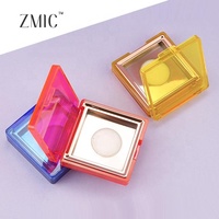 Vide Maquillage Compact Cas 40mm Métal Pan Or Rouge Bleu Jaune Violet Clair En Plastique Compact Blush Poudre Emballage Personnalisé Moule