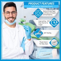 Fabricant économique de pochettes de stérilisation jetables de qualité médicale personnalisées pour instruments dentaires, certifiées CE