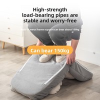 Canapé paresseux en L, design moderne et simple, en tissu, pliable, pour dortoir, chaise de sol avec dossier, en coton PP haute élasticité