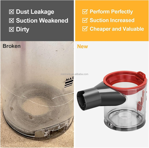 Bac à poussière de remplacement pour <span class=keywords><strong>Dyson</strong></span> V7 V8 <span class=keywords><strong>SV10</strong></span> SV11 Canister Vacuum Attachments Dust Bucket Container Trash Can Dirt Cup pour <span class=keywords><strong>Dyson</strong></span> V8 - Product Image 4