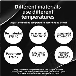 半自動テーブルトップ食品誘導熱シーラーアルミボウルシーラーカップホイルトレイシール機 - Product Image 6