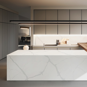 Runpin calacatta nhà bếp Countertop đá thạch anh nhân tạo cho phòng khách tường sảnh khách sạn văn phòng khu vực tiếp tân - Product Image 3