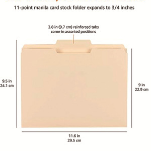 A4 Thư Mục Trình Thuyết Trình Manila Giấy Chất Liệu Bảo Vệ Tài Liệu Tập Tin Thư Mục Cho Các Trường Học Hoặc Văn Phòng Văn Phòng Phẩm - Product Image 6