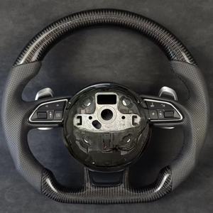 Pour Audi LED affichage de course volant en Fiber de carbone A3 A4 B8 A5 A6 C7 A7 A8 S3 S5 S6 S7 RS3 RS4 RS5 RS6 RS7 TT <span class=keywords><strong>TTRS</strong></span> B9 <span class=keywords><strong>Mk2</strong></span> - Product Image 5