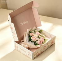 Boîtes d'expédition personnalisées en forme d'avion, en carton kraft écologique, avec pelliculage mat et impression offset, logo personnalisé pour fleurs