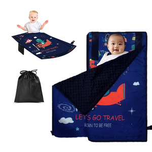 เตียงเด็กแบบพกพาสำหรับเดินทางบนเครื่องบิน พร้อมช่องเก็บของด้านข้าง สำหรับเด็กทารกและเด็กเล็ก ใช้เป็นที่พักเท้าสำหรับการเดินทางทางอากาศ - Product Image 1