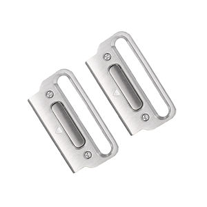 Win-Win 1 paire de connecteurs à dégagement rapide en métal avec bouton pour <span class=keywords><strong>Garmin</strong></span> <span class=keywords><strong>Fenix</strong></span> <span class=keywords><strong>6X</strong></span> <span class=keywords><strong>PRO</strong></span> 5X Tactix Watch Band Adapter End Link - Product Image 3