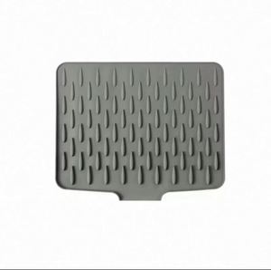 <b>Small</b> Food-Grade Silicone Rectangle Drainage Kitchen Drying <b>Mat</b> Non-Slip Dish Countertop <b>Mats</b> & Pads - Product Image 1